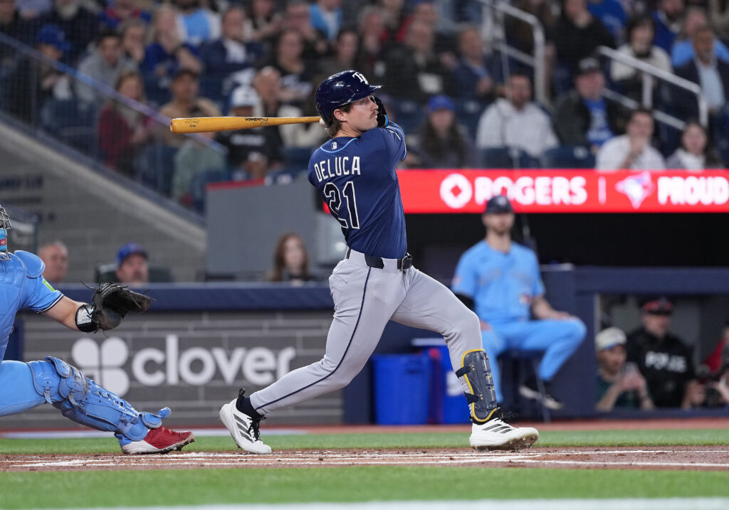 Rays Place Jonny DeLuca on IL with Hamstring Strain; Outfield Depth Tested
