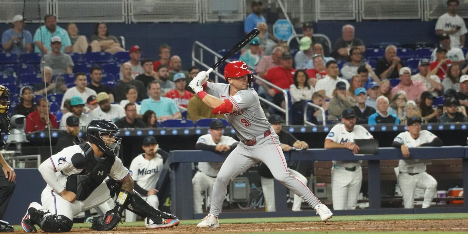 Reds Rally for 6 Runs in 2 Innings to Top Marlins 6-3 in 10