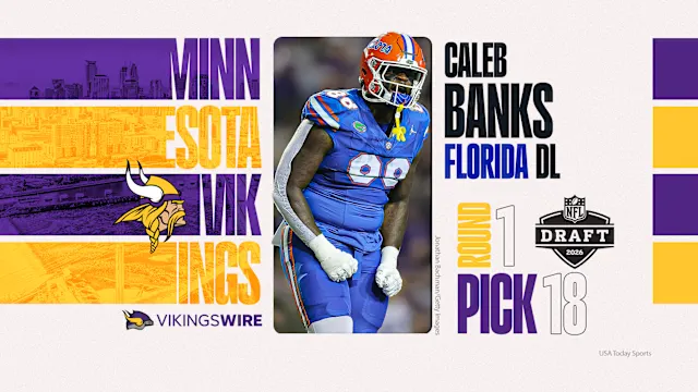 Image 1 for Minnesota Vikings Take Caleb Banks in Top 20 Amid Mixed NFL Grading