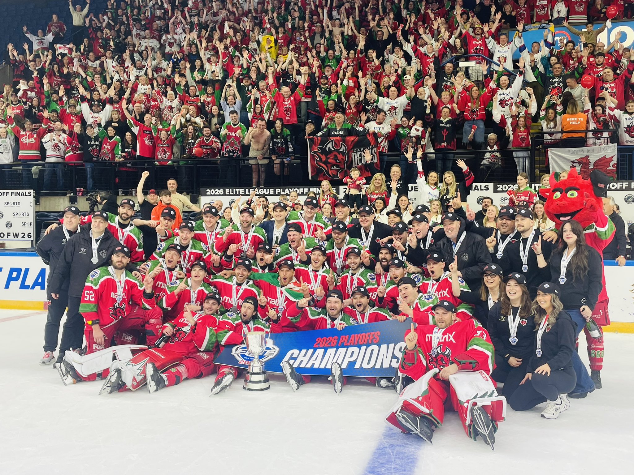 Cardiff Devils Defeat Sheffield Steelers 5-2 to Win 2025/26 EIHL Playoff Championship