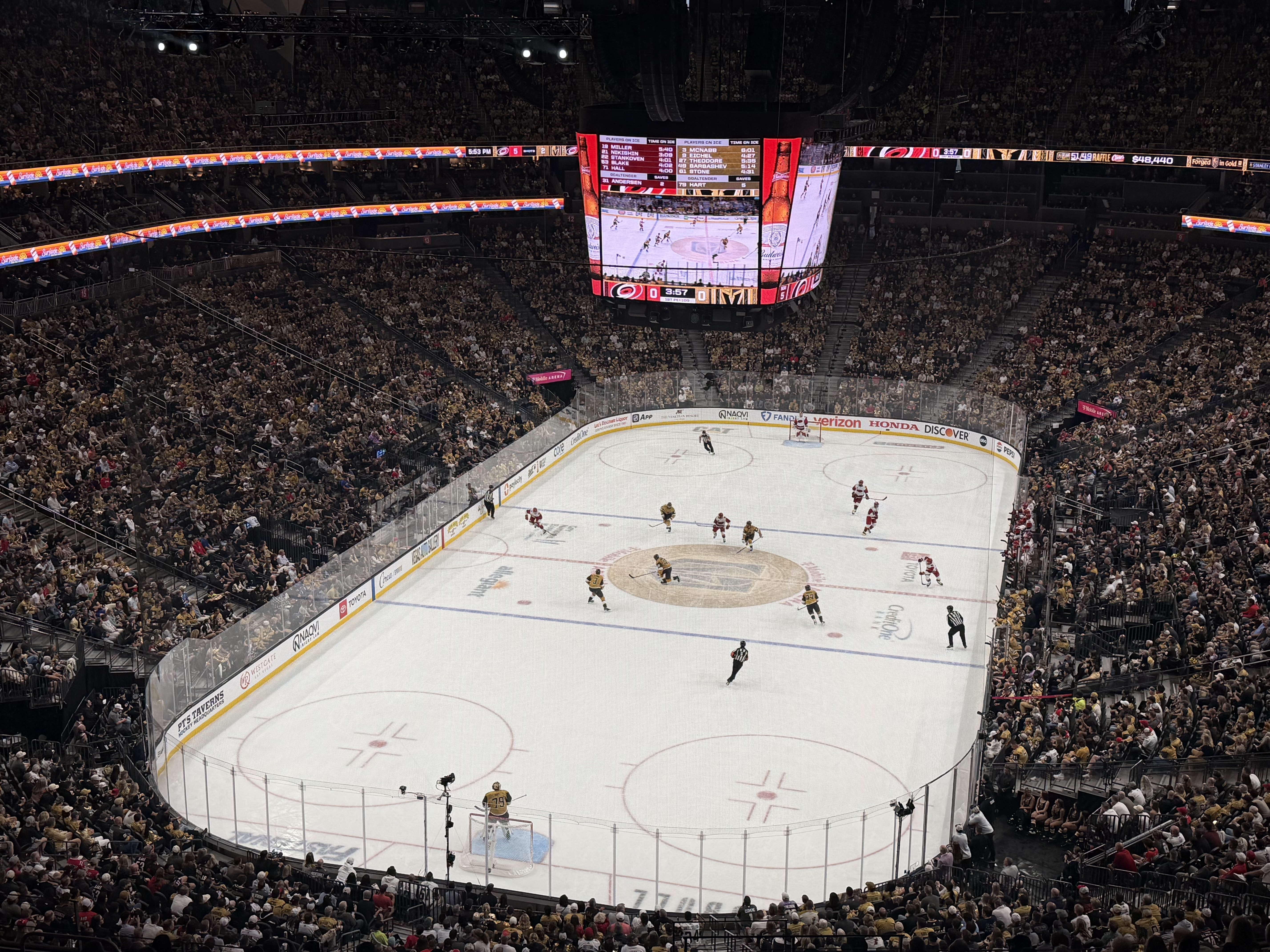 Image 2 for Golden Knights Outlast Hurricanes in Wild Comeback, Take 2-1 Series Lead