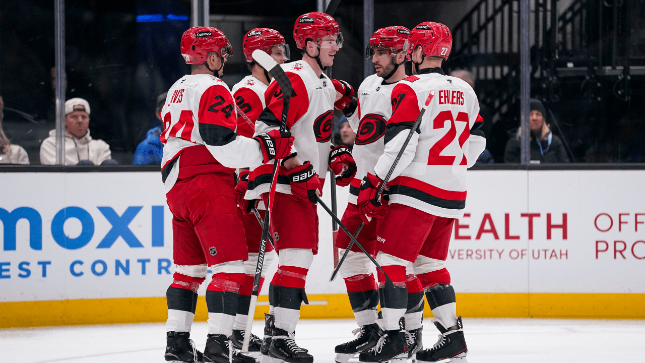 Hurricanes Shut Out Mammoth, Extend Eastern Lead Behind Staal, Aho