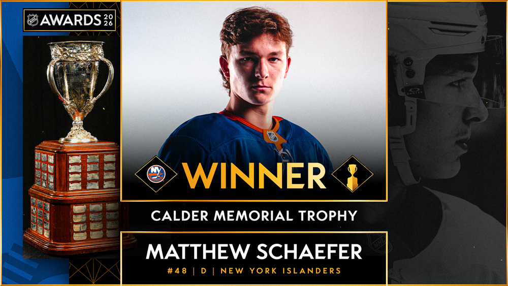 Islanders’ Matthew Schaefer Wins Calder Trophy as Rookie of the Year