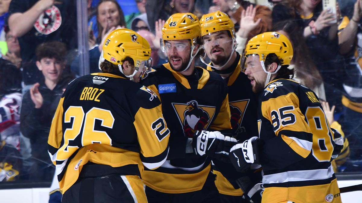 Penguins Shut Out Springfield 8-1 to Clinch Division Finals Berth